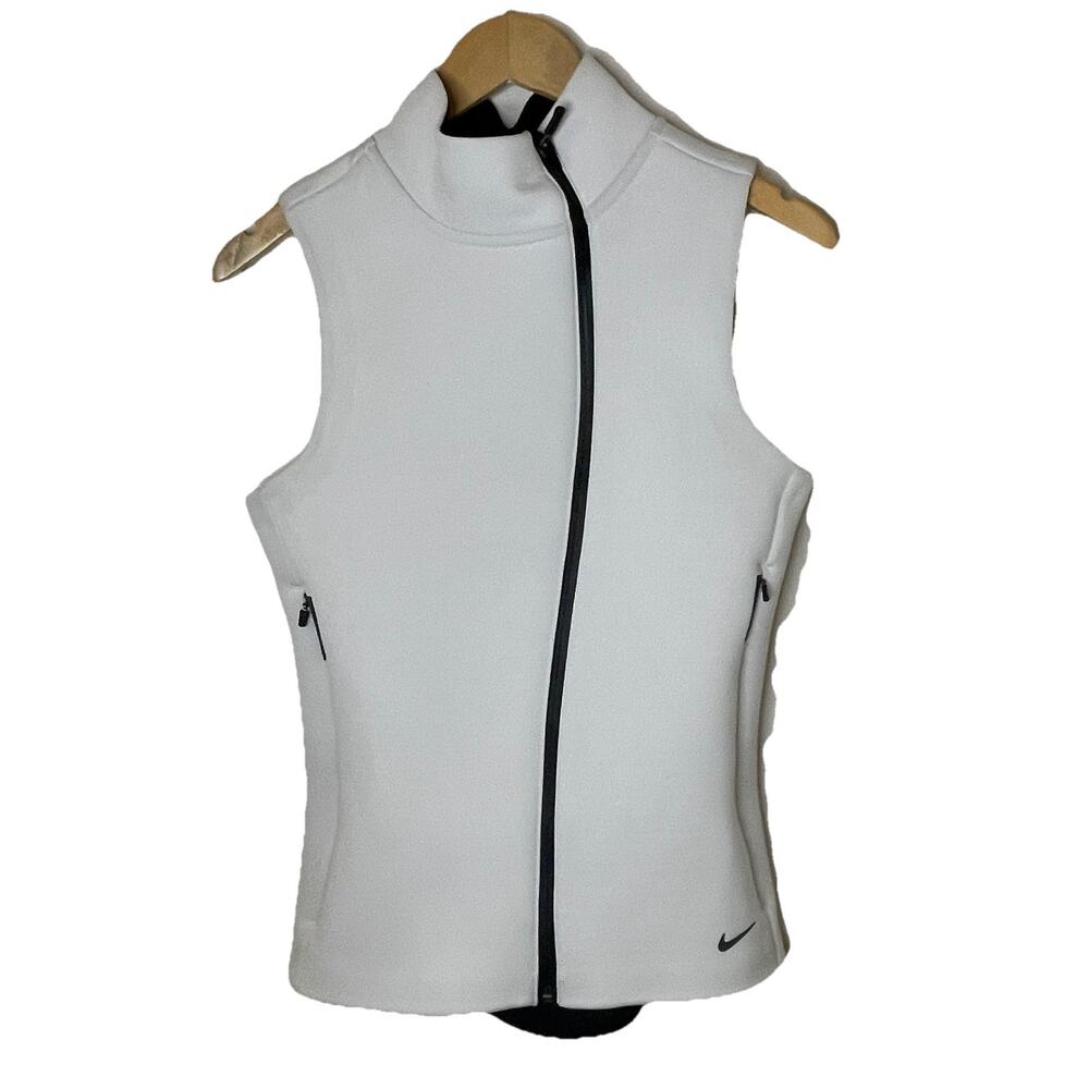 Nike Therma-Sphere Max Training White Vest Jacket Running Women Sz Med Gorpcore